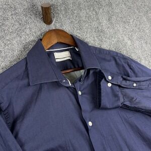 Hickey Freeman New York Mens Classic Fit Button Up Dress Shirt‎ 16.5/34-35